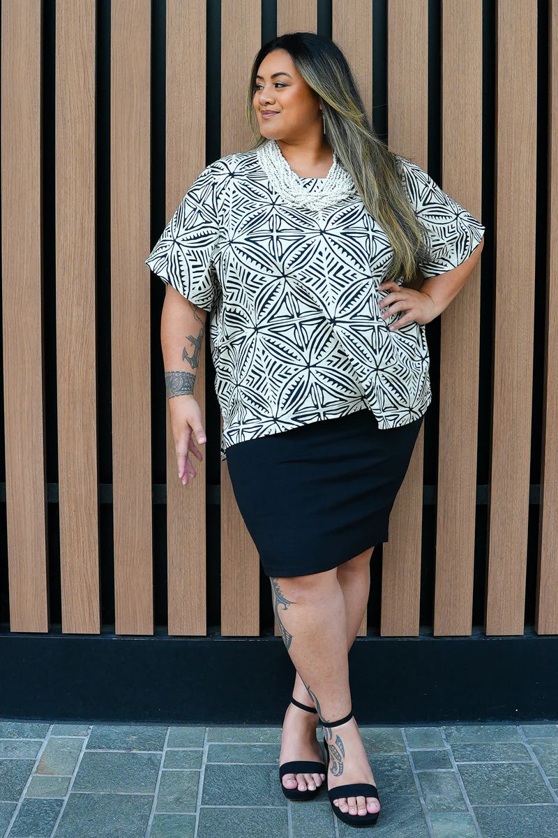 VAILOA SHORT SLEEVE BLOUSY TOP TT166