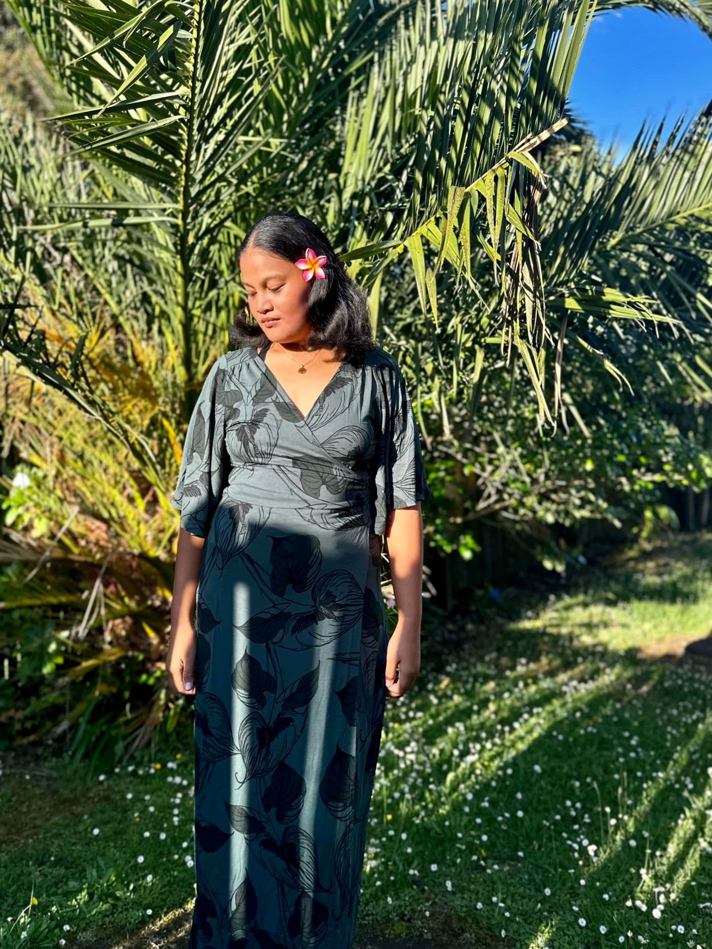 WOMEN ABBY MAXI WRAP DRESS - TD152