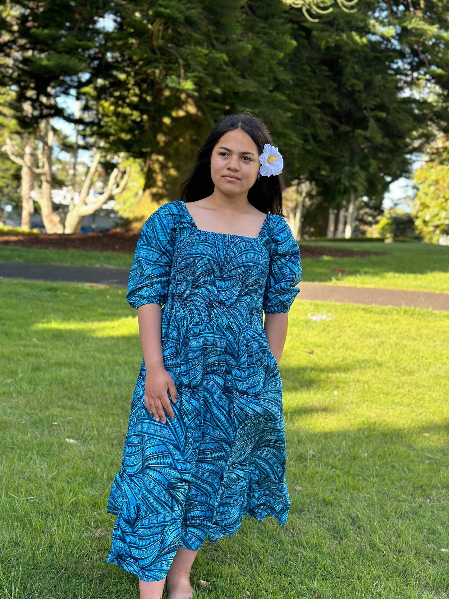 WOMEN'S ELIZA SMOCKING DRESS - LD3758