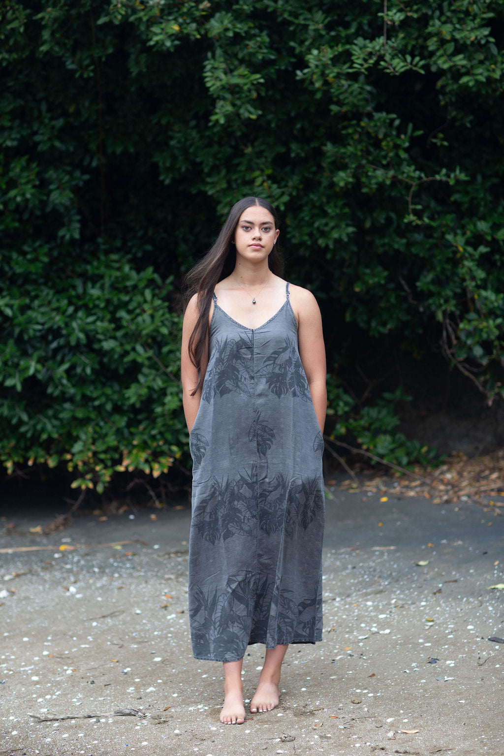 DENIM AIGA MAXI DRESS TH010