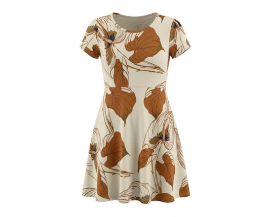 ABBY GIRLS SKATER DRESS TD803