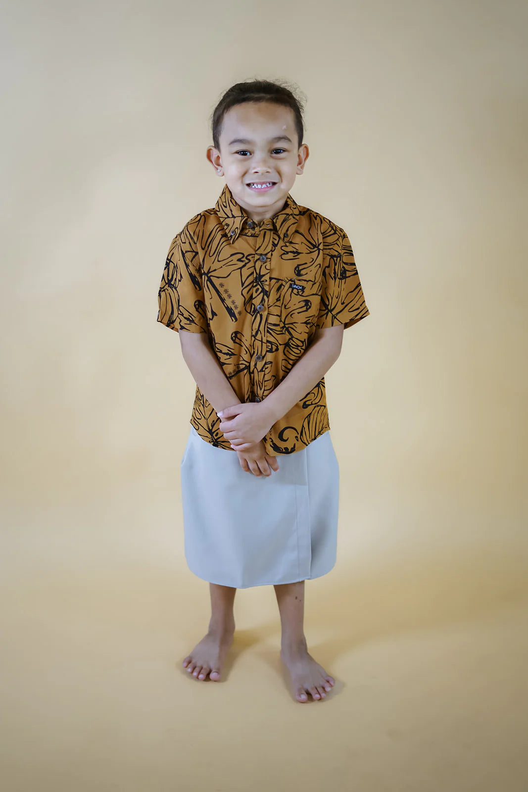 OLOSEGA BOY'S SHIRT BSCS01 BROWN