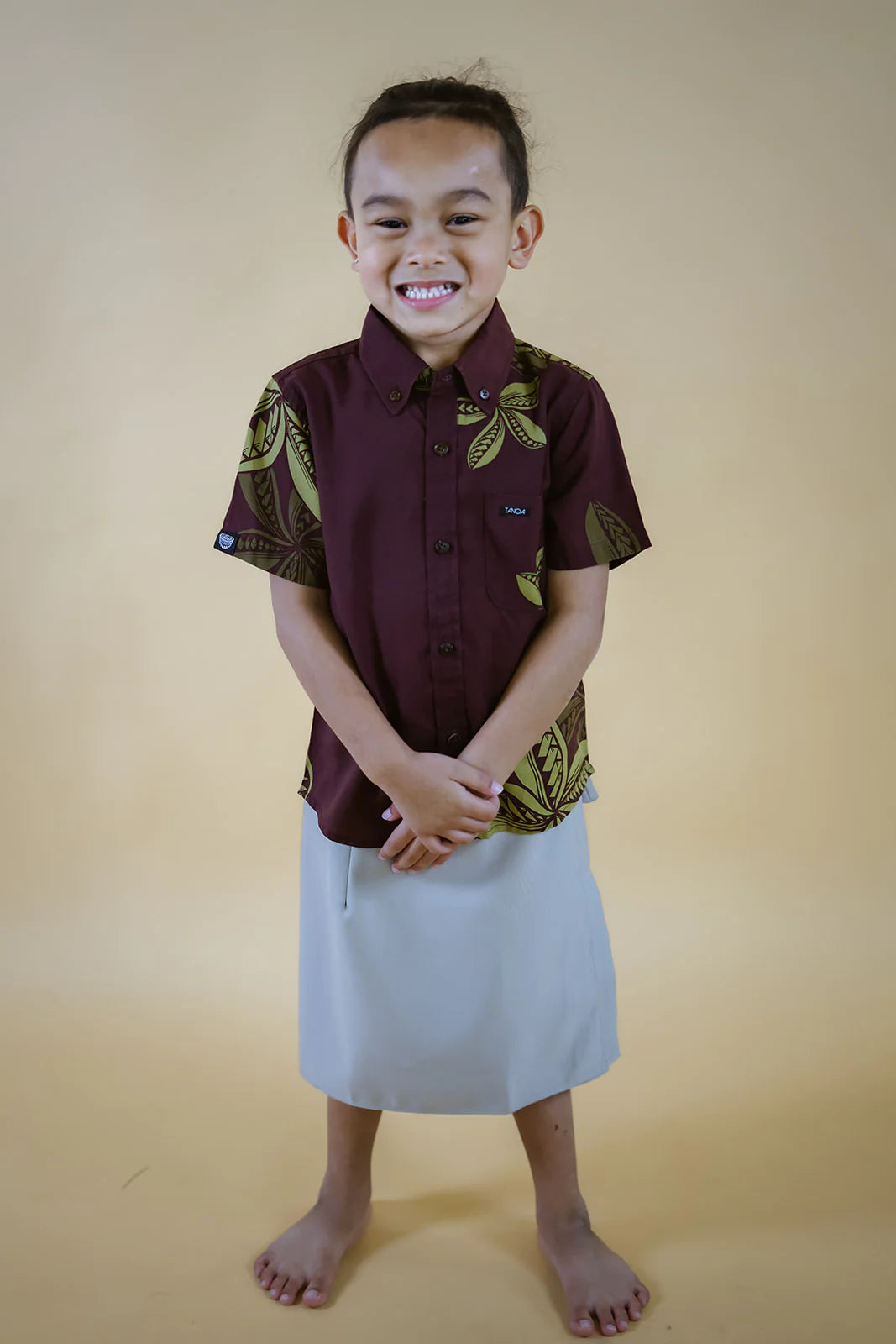 TOLU BOY'S SHIRT BROWN BSCS01