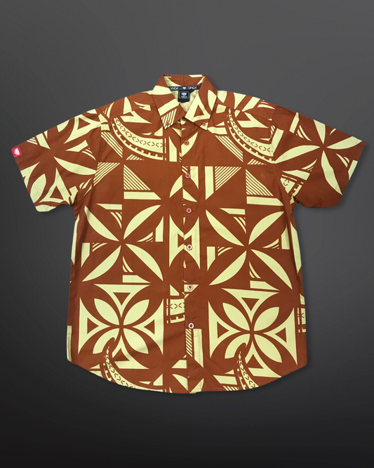 PULE MEN'S COTTON SHIRT MSS001 RUST