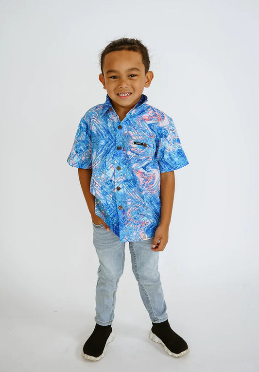 ULA 4-WAY STRETCH TANOA BOYS SHIRT SB1274 FB1173