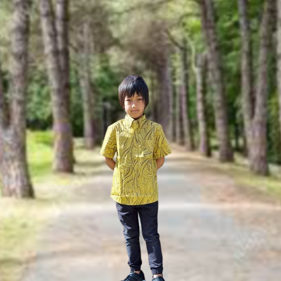 WAVE TANOA BOYS SHIRT- BSC02