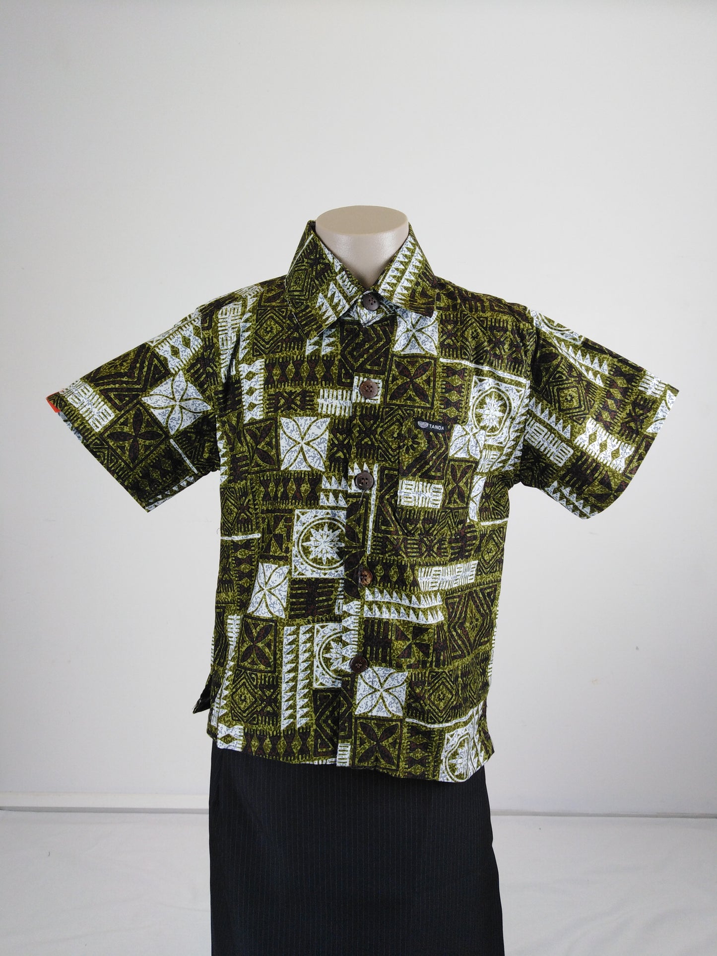 Tanoa Boy's Shirts SB967 Olive