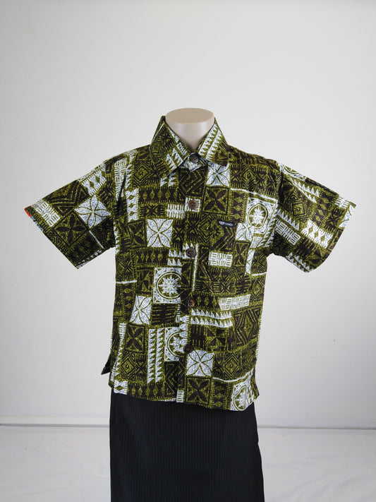 Tanoa Boy's Shirts SB967 Olive