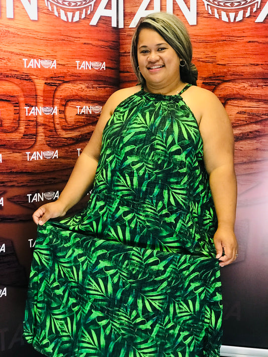 Women's Dress LD895 Vavau Green