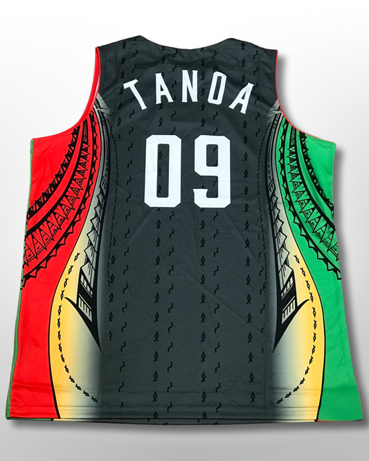 Tanoa Basketball Vest Vasea - TM1903 - RASTA COLOR