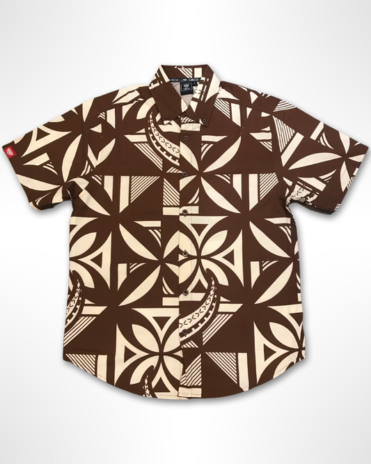 PULE MEN'S COTTON SHIRT MSS001 BROWN
