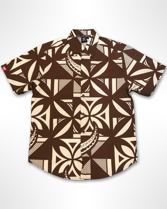 PULE MEN'S COTTON SHIRT MSS001 BROWN