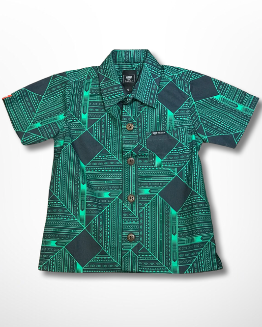 BOY'S SHIRT SB1251 AQUA GREEN