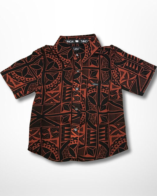 LEIMELE BOY'S TENCEL RAYON SHIRT BSCS01 BLACK