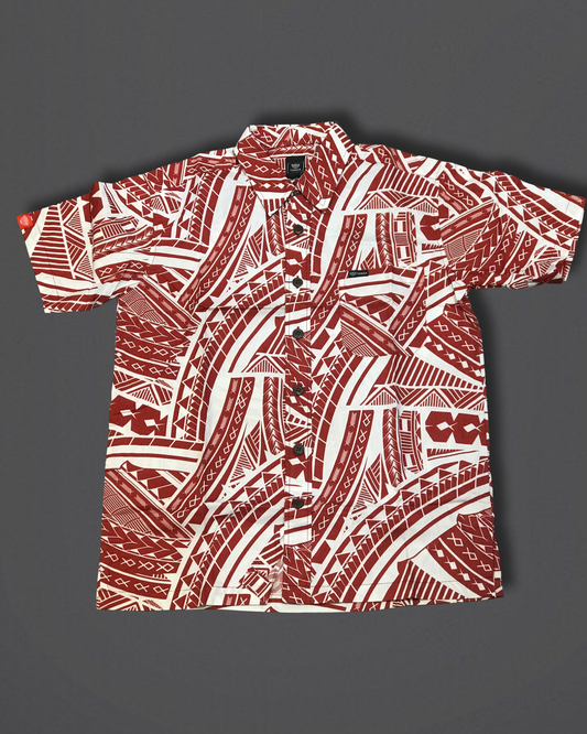 TANOA MENS SHIRTS SS2804 RED