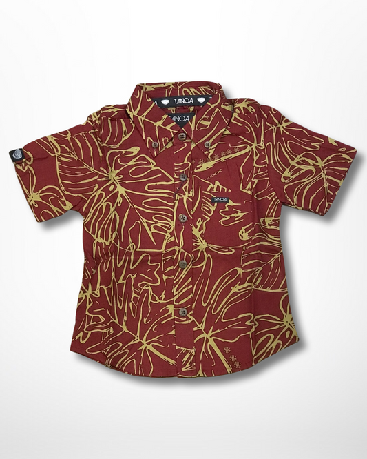 OLOSEGA BOY'S SHIRT BSCS01 BURGANDY