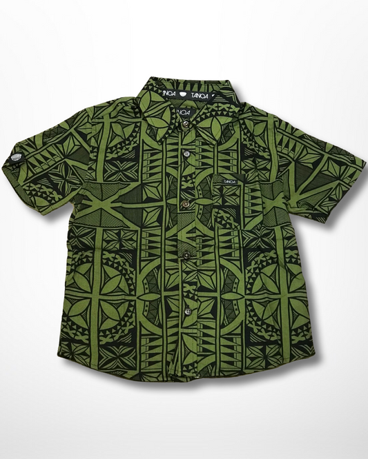 LEIMELE BOY'S TENCEL RAYON SHIRT BSCS01 GREEN