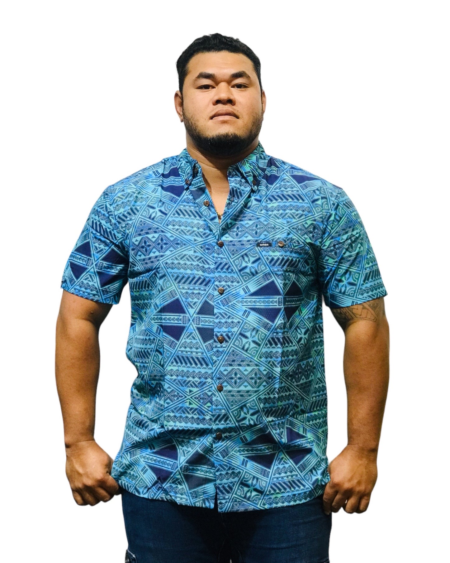 TANOA MEN'S BULA SHIRT SS3009-TROPICAL