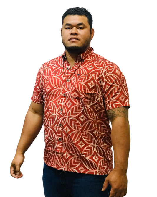 FAGATOGO MEN'S 4WAY STRETCH SHIRT TS4WS0015