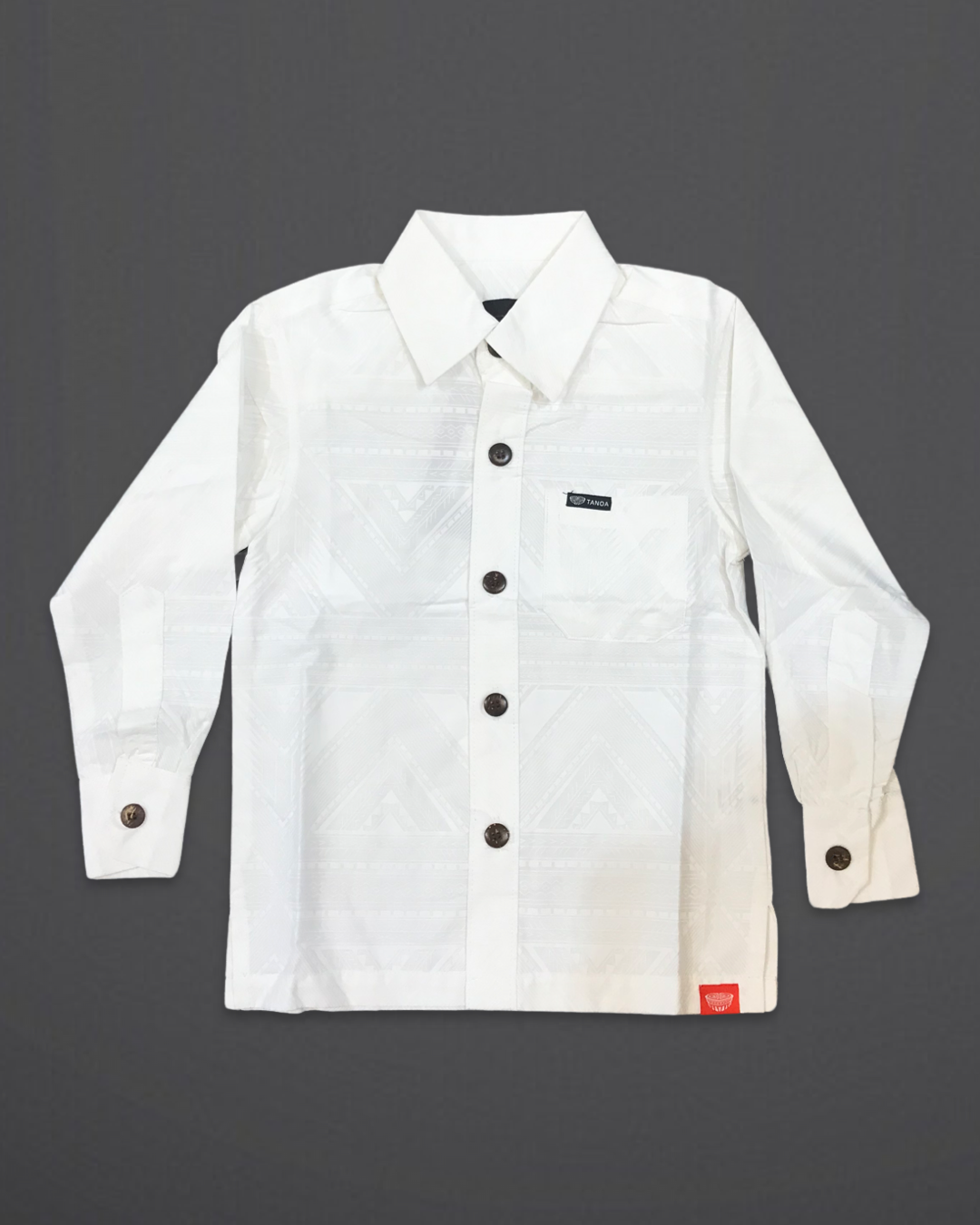 BOY'S LONG SLEEVE SHIRT WHITE