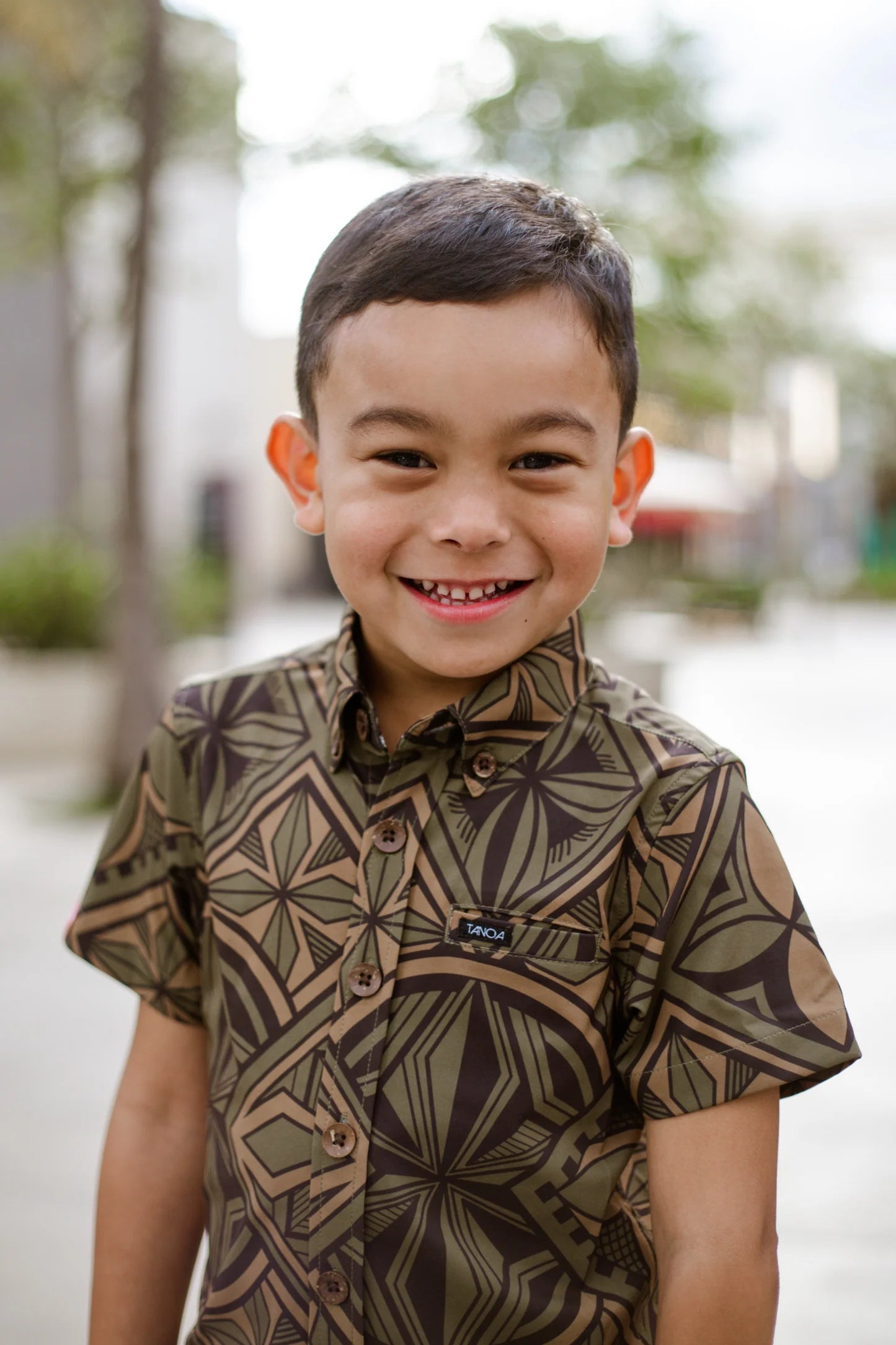 KEHAULANI BOY'S 4WAY STRETCH SHIRT B4WS012