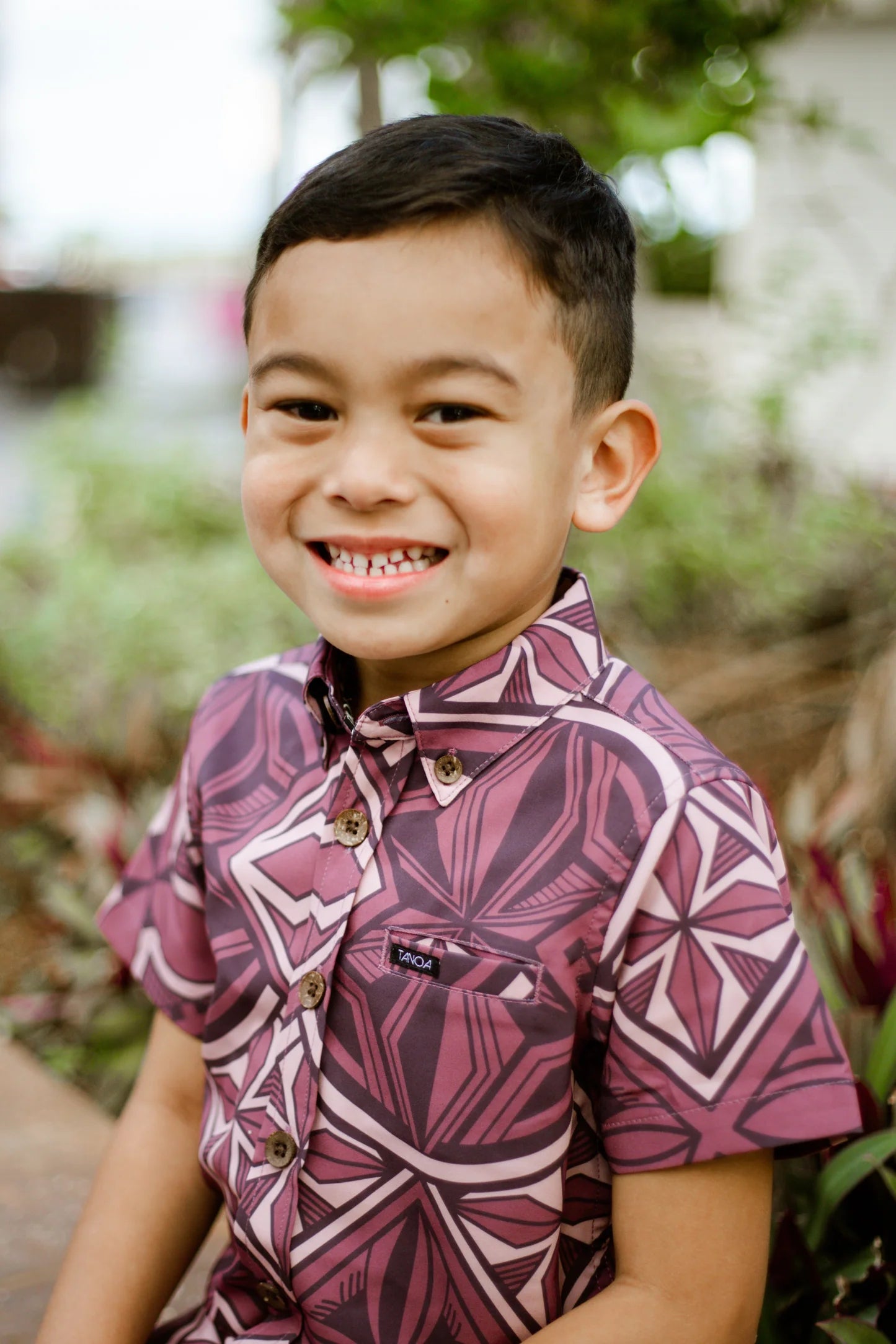 KEHAULANI BOY'S 4WAY STRETCH SHIRT B4WS012