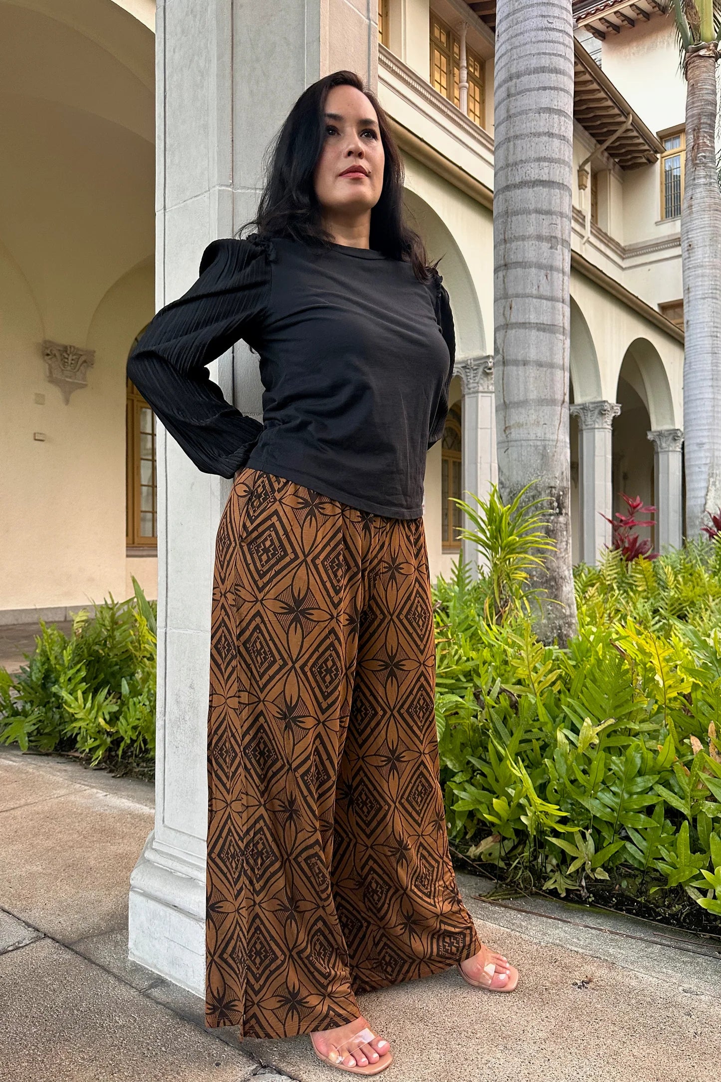 LE LAGI GAUCHO PANT-TP120 BROWN