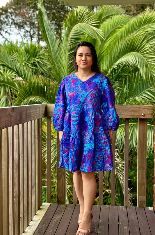 WOMENS DRESS LD3560 BLUE