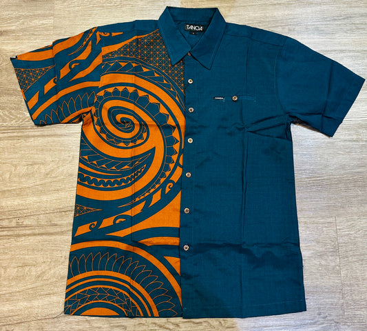 TANOA MEN'S SILKY DOBBY SHIRT - RIKA SS2488