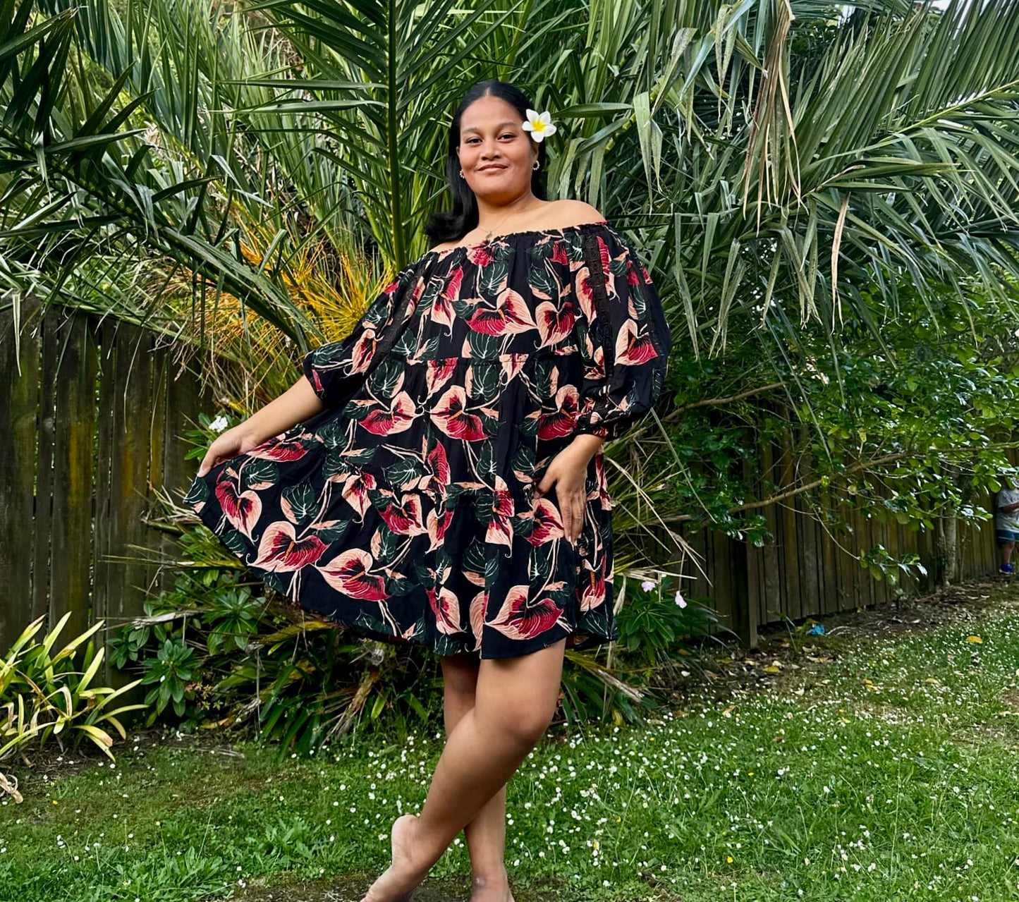 ABBY OFF SHOULDER TUNIC - TT145