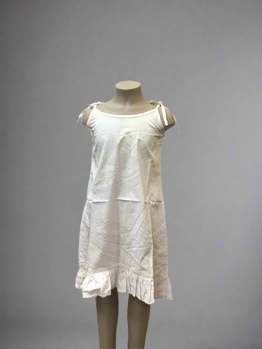 SIALEI GIRL'S DRESS-LG1362 WHITE