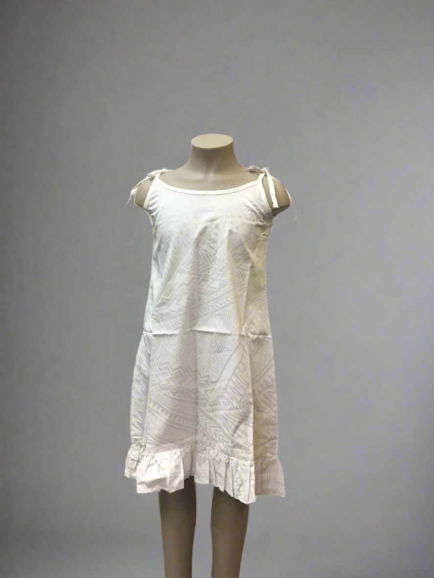 SIALEI GIRL'S DRESS-LG1362 WHITE