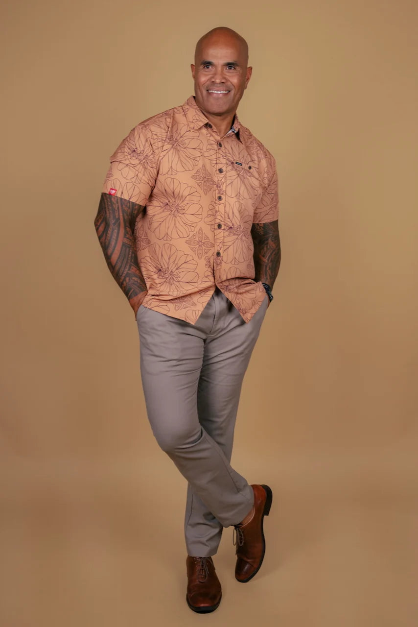 NAUPAKA 4WAY STRETCH MEN'S SHIRT - TS4WS038