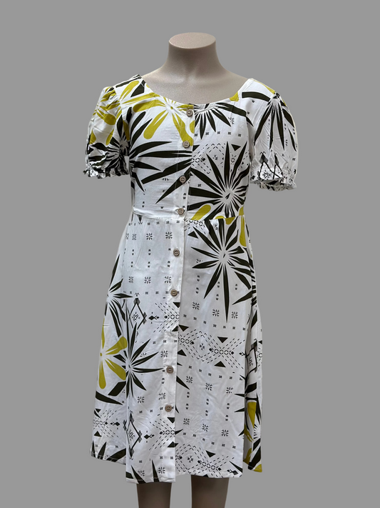PELE PAEPAE CAP SLEEVE GIRL'S DRESS TD804
