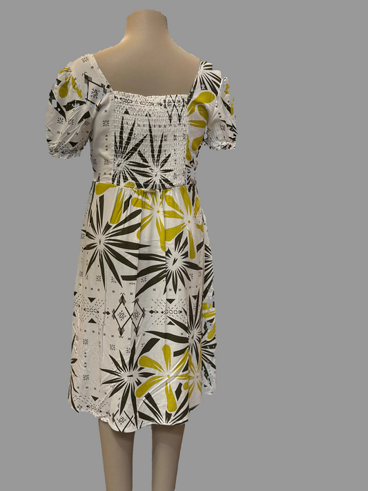 PELE PAEPAE CAP SLEEVE GIRL'S DRESS TD804