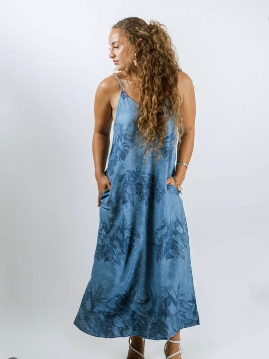 DENIM AIGA MAXI DRESS TH010