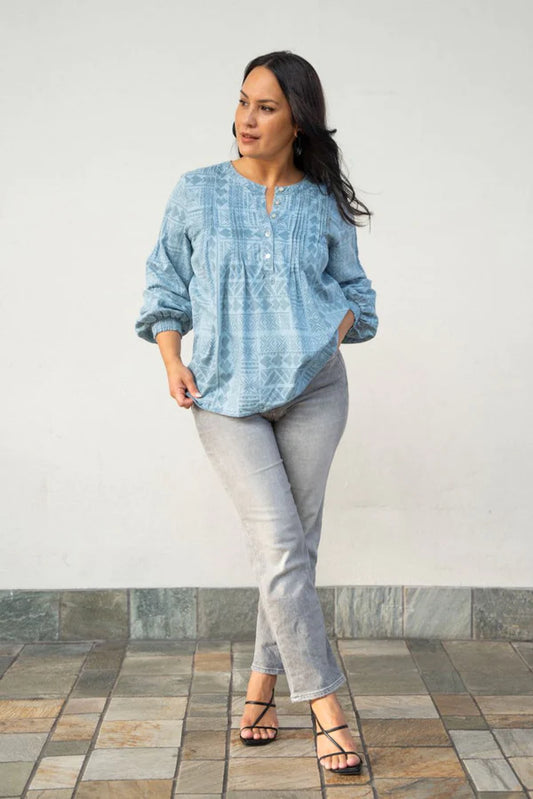 DENIM SAFUNE LADIES TOP TT135SH