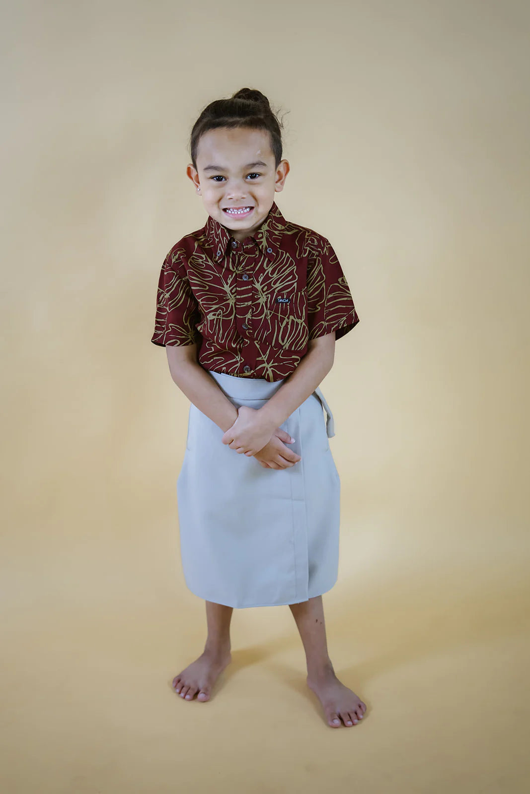 OLOSEGA BOY'S SHIRT BSCS01 BURGANDY