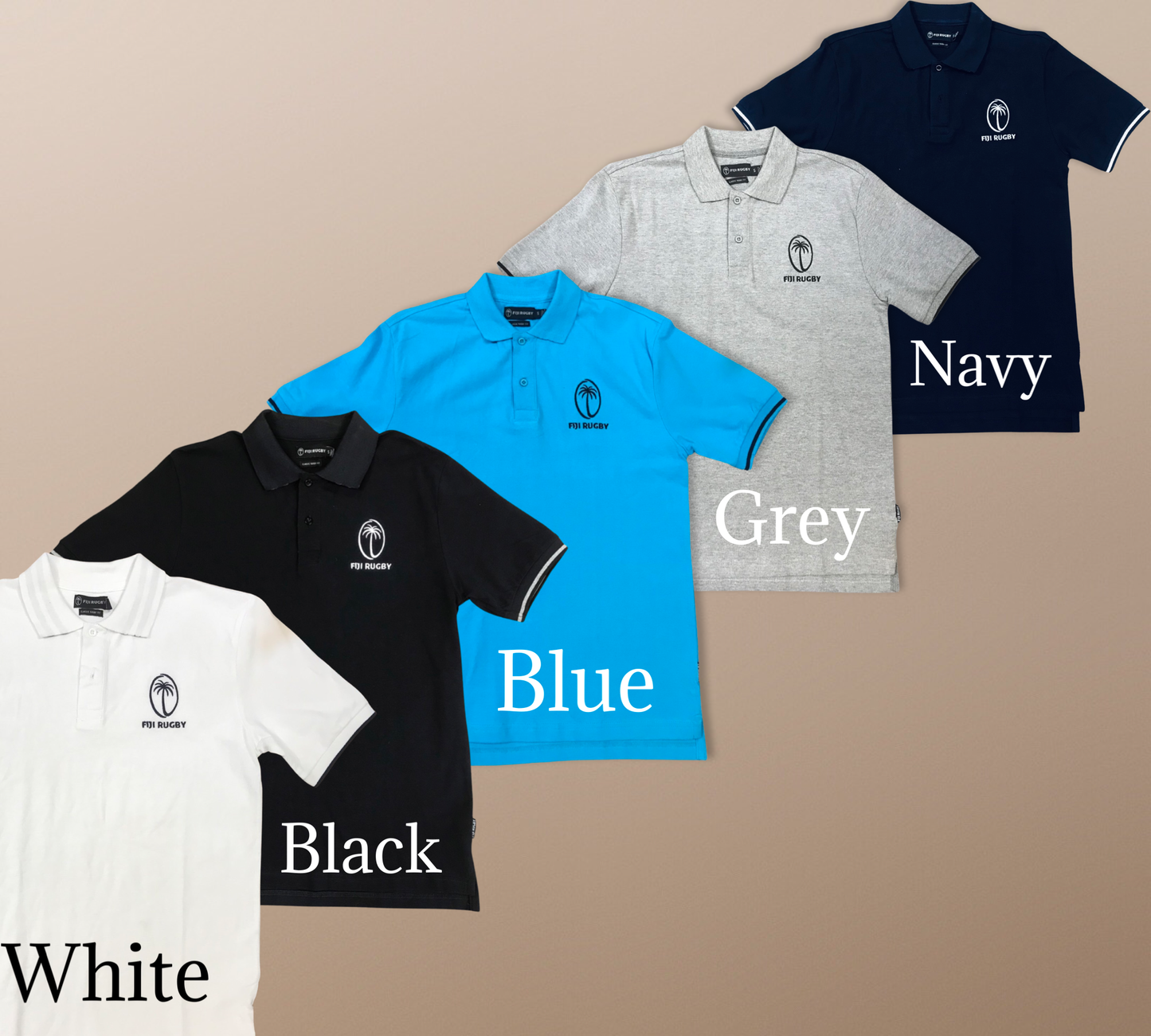 Fiji Rugby Mens Polo- Fontane PM401