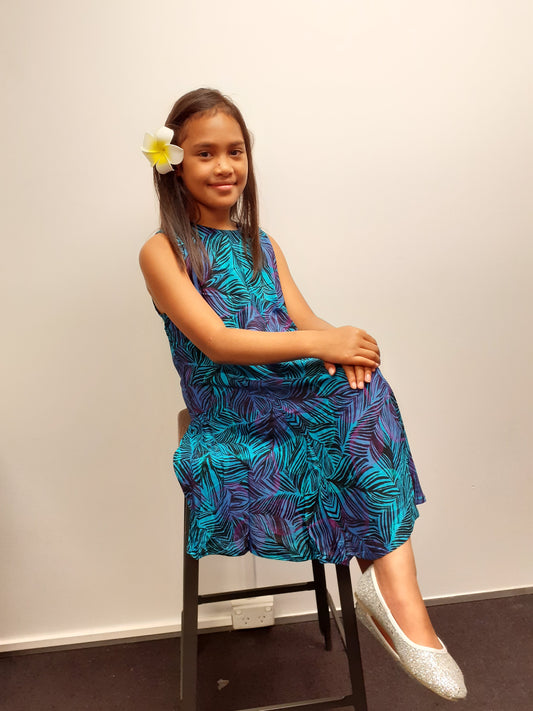 LG873 Girls Dress Purple