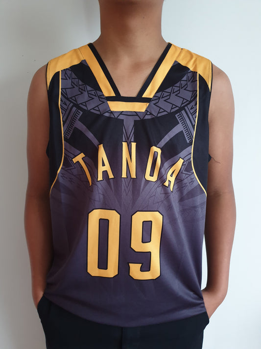 Tanoa Basketball Vest Uso - TM1905 Charcoal