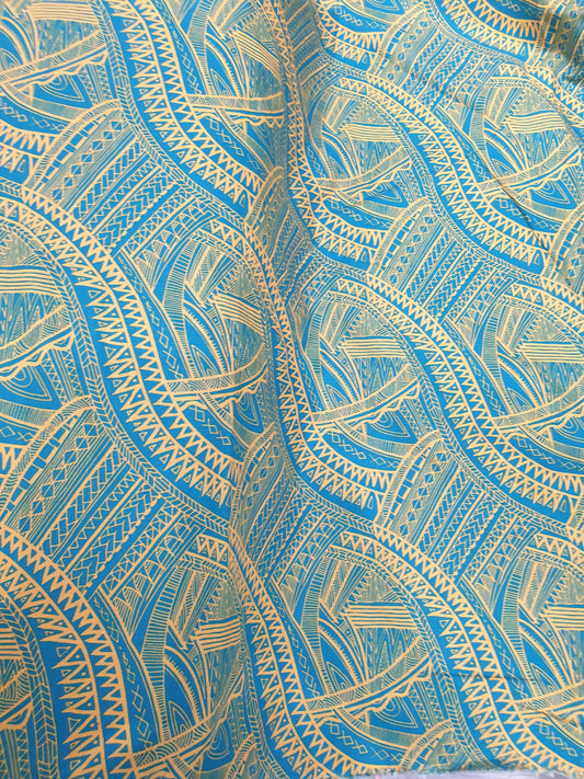FB1120 Fabric PIXELS GOLD