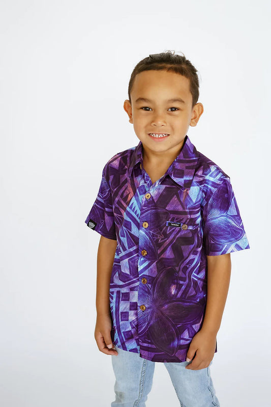 LEOLEO 4-WAY STRETCH TANOA BOYS SHIRT SB1278 FB1179