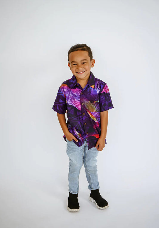 LATA 4-WAY STRETCH TANOA BOYS SHIRT SB1276 FB1176