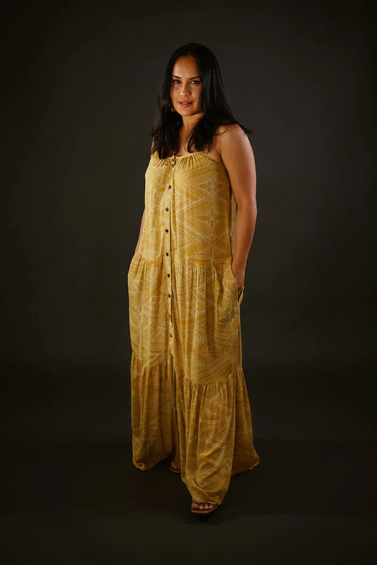 LOLE LAYERED MAXI DRESS TD163