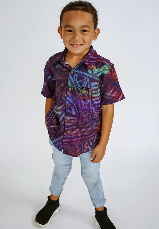 MIKA 4-WAY STRETCH TANOA BOYS SHIRT SB1275 FB1175