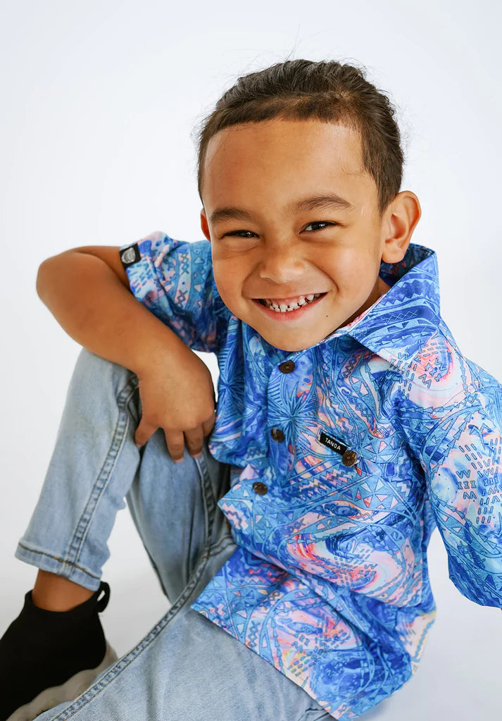 ULA 4-WAY STRETCH TANOA BOYS SHIRT SB1274 FB1173