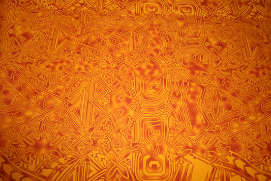 Orange Garden Fabric