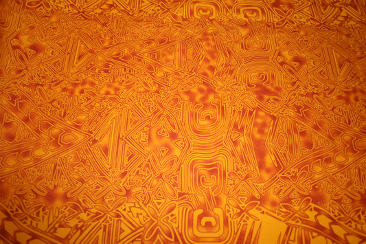 Orange Garden Fabric