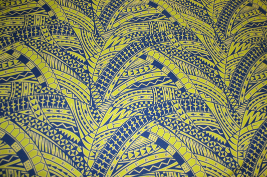 Lime Blue Vaepa'a Fabric